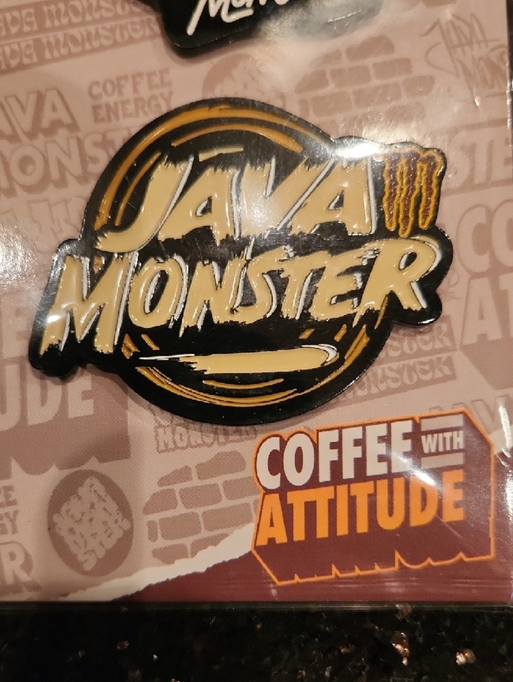 Java Monster Coffee + Energy Enamel Pin Set, New - Picture 5 of 7